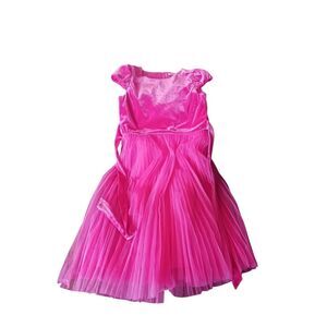 Hot pink girls 7 Biscotti collezioni formal semi formal cap sleeve velvet bodice